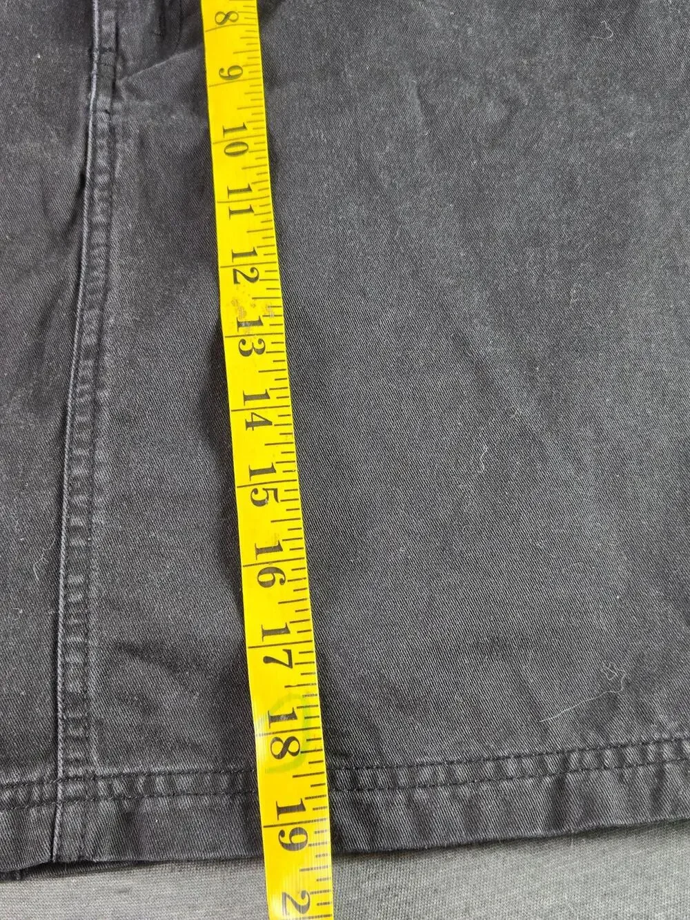 White Stag Skirt Womens 16 Black Cotton Twill Straight Pencil Knee Length Casual